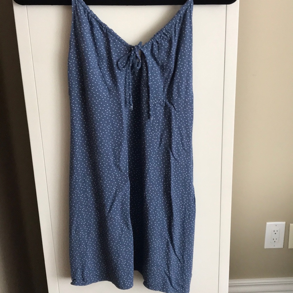 Pacsun Blue and White Polka Dot Dress